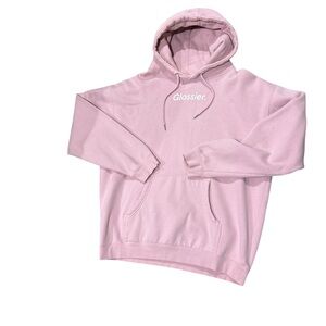 Glossier Pink Hoodie-Large